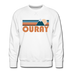 Premium Ouray, Colorado Sweatshirt - Retro Mountain Premium Men's Ouray Sweatshirt - white