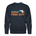 Premium Park City, Utah Sweatshirt - Retro Mountain Premium Men's Park City Sweatshirt - navy