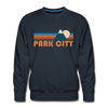 Premium Park City, Utah Sweatshirt - Retro Mountain Premium Men's Park City Sweatshirt - navy