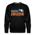 Premium Salida, Colorado Sweatshirt - Retro Mountain Premium Men's Salida Sweatshirt - black