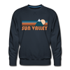 Premium Sun Valley, Idaho Sweatshirt - Retro Mountain Premium Men's Sun Valley Sweatshirt