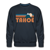 Premium Tahoe, California Sweatshirt - Retro Mountain Premium Men's Tahoe Sweatshirt - navy
