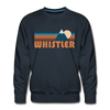 Premium Whistler, Canada Sweatshirt - Retro Mountain Premium Men's Whistler Sweatshirt