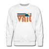 Premium Vail, Colorado Sweatshirt - Retro Mountain Premium Men's Vail Sweatshirt - white