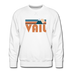 Premium Vail, Colorado Sweatshirt - Retro Mountain Premium Men's Vail Sweatshirt - white