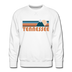 Premium Tennessee Sweatshirt - Retro Mountain Premium Men's Tennessee Sweatshirt - white