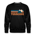 Premium Tennessee Sweatshirt - Retro Mountain Premium Men's Tennessee Sweatshirt - black