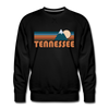 Premium Tennessee Sweatshirt - Retro Mountain Premium Men's Tennessee Sweatshirt - black