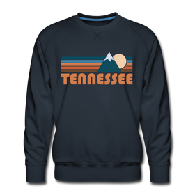 Premium Tennessee Sweatshirt - Retro Mountain Premium Men's Tennessee Sweatshirt - navy