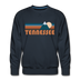 Premium Tennessee Sweatshirt - Retro Mountain Premium Men's Tennessee Sweatshirt - navy