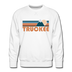 Premium Truckee, California Sweatshirt - Retro Mountain Premium Men's Truckee Sweatshirt - white