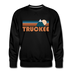 Premium Truckee, California Sweatshirt - Retro Mountain Premium Men's Truckee Sweatshirt - black