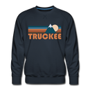 Premium Truckee, California Sweatshirt - Retro Mountain Premium Men's Truckee Sweatshirt - navy