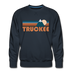 Premium Truckee, California Sweatshirt - Retro Mountain Premium Men's Truckee Sweatshirt - navy
