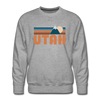 Premium Utah Sweatshirt - Retro Mountain Premium Men's Utah Sweatshirt