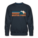 Premium Winter Park, Colorado Sweatshirt - Retro Mountain Premium Men's Winter Park Sweatshirt - navy