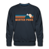Premium Winter Park, Colorado Sweatshirt - Retro Mountain Premium Men's Winter Park Sweatshirt - navy