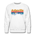 Premium Asheville, North Carolina Sweatshirt - Retro Mountain & Birds Premium Men's Asheville Sweatshirt - white