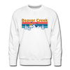 Premium Beaver Creek, Colorado Sweatshirt - Retro Mountain & Birds Premium Men's Beaver Creek Sweatshirt - white