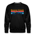 Premium Beaver Creek, Colorado Sweatshirt - Retro Mountain & Birds Premium Men's Beaver Creek Sweatshirt - black