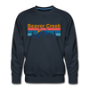 Premium Beaver Creek, Colorado Sweatshirt - Retro Mountain & Birds Premium Men's Beaver Creek Sweatshirt - navy