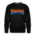 Premium Bozeman, Montana Sweatshirt - Retro Mountain & Birds Premium Men's Bozeman Sweatshirt - black