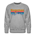 Premium Bozeman, Montana Sweatshirt - Retro Mountain & Birds Premium Men's Bozeman Sweatshirt - heather grey