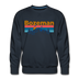 Premium Bozeman, Montana Sweatshirt - Retro Mountain & Birds Premium Men's Bozeman Sweatshirt - navy