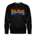 Premium Big Bear, California Sweatshirt - Retro Mountain & Birds Premium Men's Big Bear Sweatshirt - black