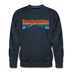 Premium Breckenridge, Colorado Sweatshirt - Retro Mountain & Birds Premium Men's Breckenridge Sweatshirt - navy