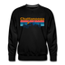 Premium Chattanooga, Tennessee Sweatshirt - Retro Mountain & Birds Premium Men's Chattanooga Sweatshirt - black