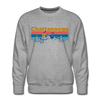 Premium Chattanooga, Tennessee Sweatshirt - Retro Mountain & Birds Premium Men's Chattanooga Sweatshirt
