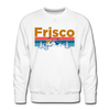 Premium Frisco, Colorado Sweatshirt - Retro Mountain & Birds Premium Men's Frisco Sweatshirt - white
