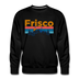 Premium Frisco, Colorado Sweatshirt - Retro Mountain & Birds Premium Men's Frisco Sweatshirt - black