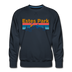 Premium Estes Park, Colorado Sweatshirt - Retro Mountain & Birds Premium Men's Estes Park Sweatshirt - navy