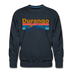 Premium Durango, Colorado Sweatshirt - Retro Mountain & Birds Premium Men's Durango Sweatshirt - navy