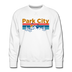 Premium Park City, Utah Sweatshirt - Retro Mountain & Birds Premium Men's Park City Sweatshirt - white