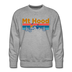 Premium Mt Hood, Oregon Sweatshirt - Retro Mountain & Birds Premium Men's Mt Hood Sweatshirt - heather grey