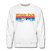 Premium Winter Park, Colorado Sweatshirt - Retro Mountain & Birds Premium Men's Winter Park Sweatshirt - white