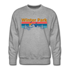 Premium Winter Park, Colorado Sweatshirt - Retro Mountain & Birds Premium Men's Winter Park Sweatshirt - heather grey