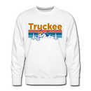 Premium Truckee, California Sweatshirt - Retro Mountain & Birds Premium Men's Truckee Sweatshirt - white