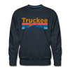 Premium Truckee, California Sweatshirt - Retro Mountain & Birds Premium Men's Truckee Sweatshirt