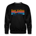 Premium Sun Valley, Idaho Sweatshirt - Retro Mountain & Birds Premium Men's Sun Valley Sweatshirt - black