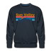 Premium Sun Valley, Idaho Sweatshirt - Retro Mountain & Birds Premium Men's Sun Valley Sweatshirt - navy