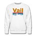 Premium Vail, Colorado Sweatshirt - Retro Mountain & Birds Premium Men's Vail Sweatshirt - white
