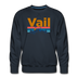 Premium Vail, Colorado Sweatshirt - Retro Mountain & Birds Premium Men's Vail Sweatshirt - navy