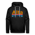 Premium Alta, Utah Hoodie - Retro Mountain & Birds Premium Men's Alta Sweatshirt / Hoodie - black