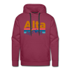 Premium Alta, Utah Hoodie - Retro Mountain & Birds Premium Men's Alta Sweatshirt / Hoodie