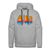 Premium Alta, Utah Hoodie - Retro Mountain & Birds Premium Men's Alta Sweatshirt / Hoodie - heather grey