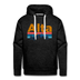 Premium Alta, Utah Hoodie - Retro Mountain & Birds Premium Men's Alta Sweatshirt / Hoodie - charcoal grey